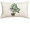 Housse de coussin nature plante grasse et feuille tropicale 6