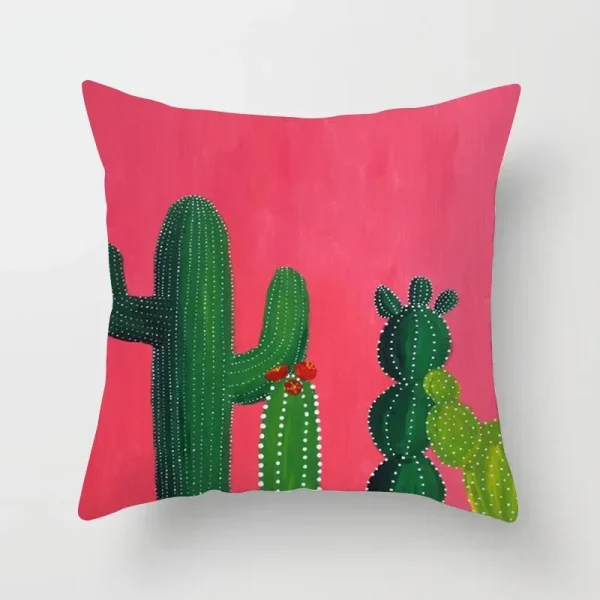 Housse de coussin nature le paradis de cactus Housse de coussin nature le paradis de cactus