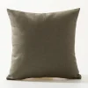 Housse de coussin moderne jute de couleur multi-tailles 25