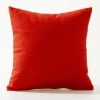 Housse de coussin moderne jute de couleur multi-tailles 10