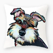 Housse de coussin animaux dessin de chien Housse de coussin animaux dessin de chien 3