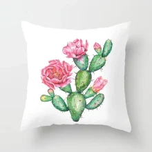 Housse de coussin nature le paradis de cactus Housse de coussin nature le paradis de cactus