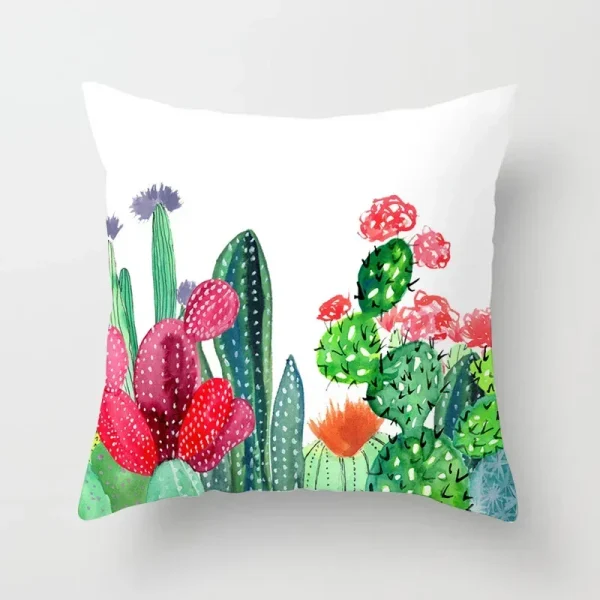 Housse de coussin nature le paradis de cactus Housse de coussin nature le paradis de cactus