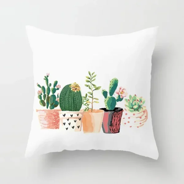 Housse de coussin nature le paradis de cactus Housse de coussin nature le paradis de cactus
