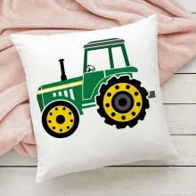 Housse de coussin enfant bus et camion de chantier Housse de coussin enfant bus et camion de chantier