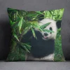 Housse de coussin nature zen bambou et pierres en forêt verdoyante relaxante 21