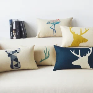 Housse de coussin Scandinave Beauty cerf 1