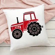 Housse de coussin enfant bus et camion de chantier Housse de coussin enfant bus et camion de chantier