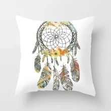 Housse de coussin moderne attrape-rêves colorés et élégants Housse de coussin moderne attrape-rêves colorés et élégants 5