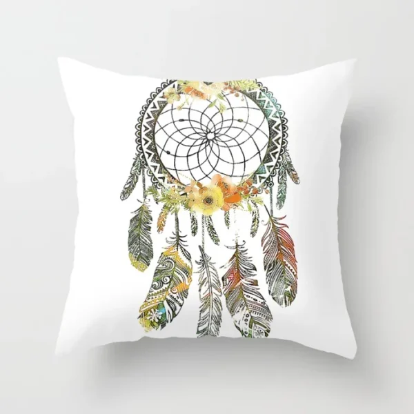 Housse de coussin moderne attrape-rêves colorés et élégants Housse de coussin moderne attrape-rêves colorés et élégants 5