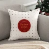 Housse de coussin Noël mosaïque de cerf et père noel 10