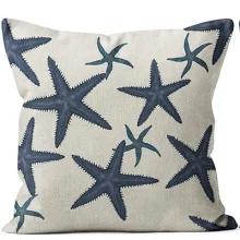 Housses de coussin marin mosaïque de faune marine 4