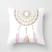 Housse de coussin moderne attrape-rêves colorés et élégants Housse de coussin moderne attrape-rêves colorés et élégants 4