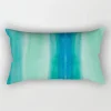 Housse de coussin nature tropicale bleu coeur de jungle 28