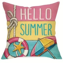 Housse de coussin moderne couleur de plage Housse de coussin moderne couleur de plage 4