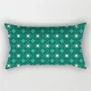 Housse de coussin nature tropicale bleu coeur de jungle 18