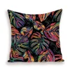 Housse de coussin nature tropical zèbre et piment rouge 22