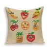 Housse de coussin nature tropical zèbre et piment rouge 4