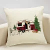 Housse de coussin décorative pour Noël christmas car 12