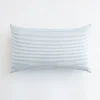 Housse de coussin modernes rayures et carreaux bleu clair 6