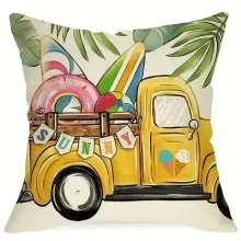Housse de coussin moderne couleur de plage 2