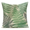 Housse de coussin nature tropicale feuille et plante 13
