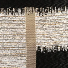 Housse de coussin scandinave géométrique rayure doré gris beige et noir Housse de coussin scandinave géométrique rayure doré gris beige et noir 6