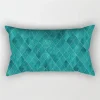 Housse de coussin nature tropicale bleu coeur de jungle 14