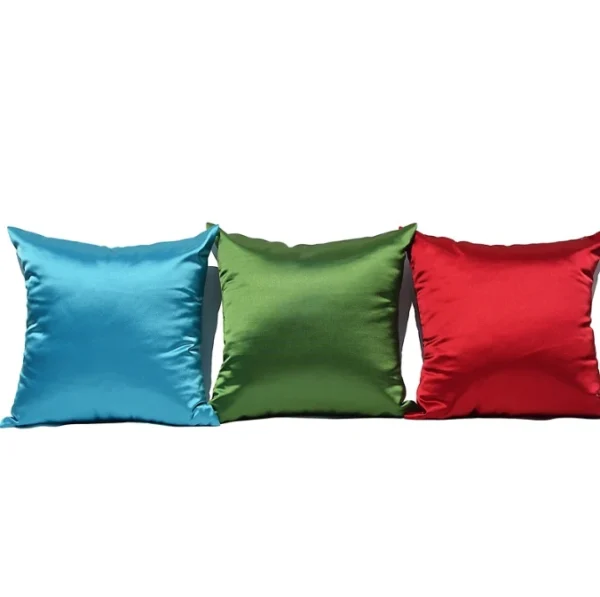 Housse de coussin moderne effet satiné multi-couleurs Housse de coussin moderne effet satiné multi-couleurs 3