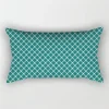 Housse de coussin nature tropicale bleu coeur de jungle 27