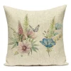 Housse de coussin nature tropicale feuille et plante 8