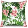 Housse de coussin nature tropicale perroquet et bougainvillier 7