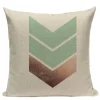Housse de coussin scandinave géométrique vert turquoise 11