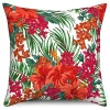 Housse de coussin nature tropicale perroquet et bougainvillier 8