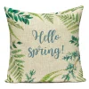Housse de coussin nature tropicale feuille et plante 12