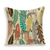 Housse de coussin nature tropical zèbre et piment rouge 17