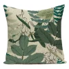 Housse de coussin nature tropicale feuille et plante 3