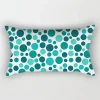 Housse de coussin nature tropicale bleu coeur de jungle 29