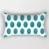 Housse de coussin nature tropicale bleu coeur de jungle 10