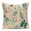 Housse de coussin nature tropicale feuille et plante 18