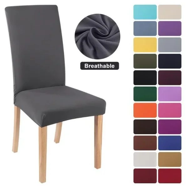 Housse de chaise imperméable élastique et adaptable multicolor Housse de chaise imperméable élastique et adaptable multicolor 1