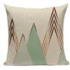 Housse de coussin scandinave géométrique vert turquoise 6