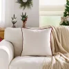 Housse de coussin noël cerf rouge et sapin vert 9