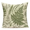 Housse de coussin nature tropicale feuille et plante 11