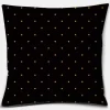 Housse de coussin géométrique feuille de palmier noir et or 26