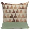 Housse de coussin scandinave géométrique vert turquoise 12