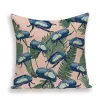Housse de coussin nature tropical zèbre et piment rouge 7
