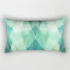Housse de coussin nature tropicale bleu coeur de jungle 5