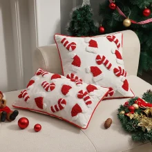 Housses de coussin noël Happy day Housses de coussin noël Happy day 1