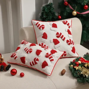 Housses de coussin noël Happy day 1